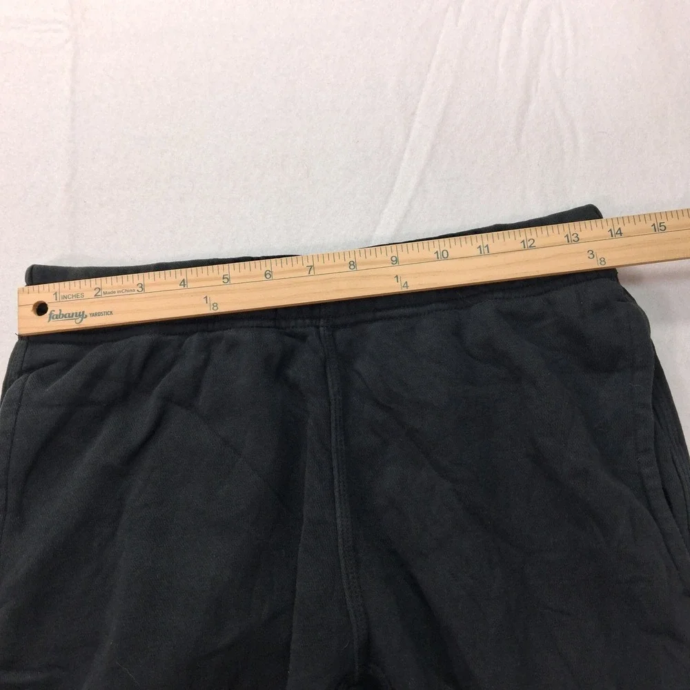Nike Joggers Mens Medium Black Tapered Fleece Swoosh Sweatpants EUC